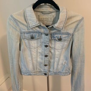 Dynamite light wash cropped jeans jacket